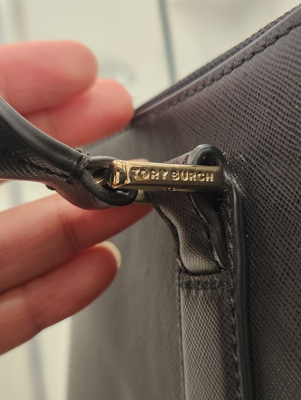 Tory Burch Black Leather Top-Handle Satchel - Picture 4 of 15